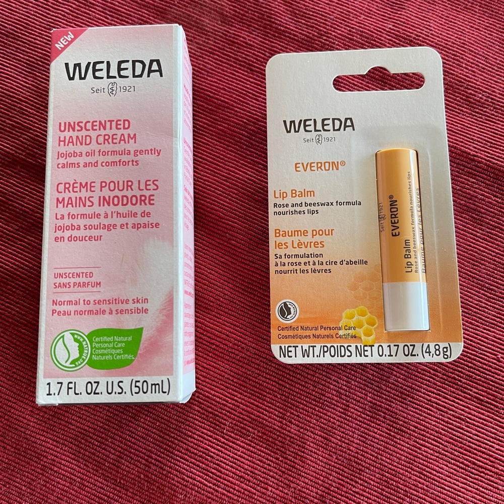 Weleda Hand Crème and Lip Balm